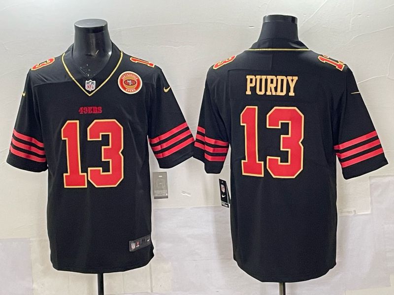 Men 2025 Nike San Francisco 49ers #13 Purdy Black Limited NFL Jersey style 0069->san francisco 49ers->NFL Jersey